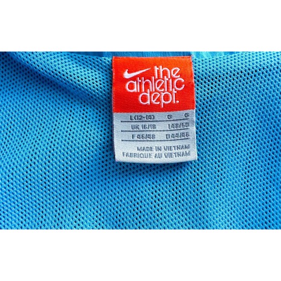 Nike The Athletic Dept Women's VTG 90s Blue Full Zip Windbreaker Jacket Size L - Picture 6 of 8